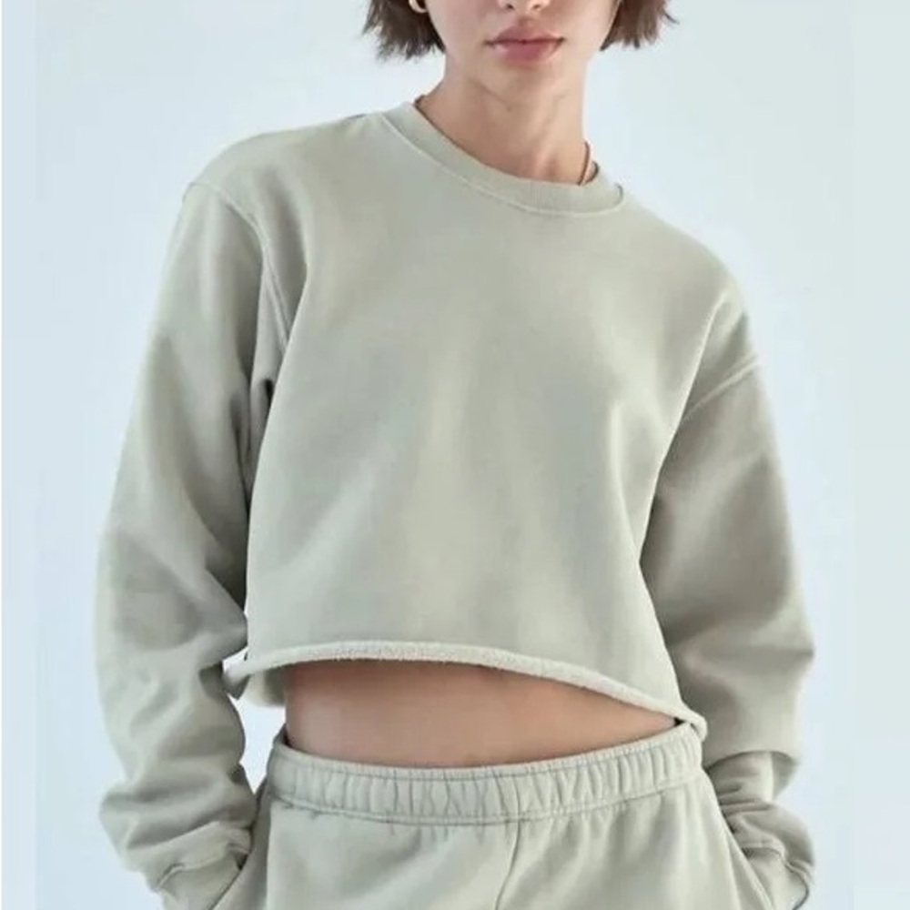 TNA - Sweatfleece Cozyfleece Cropped Sweater